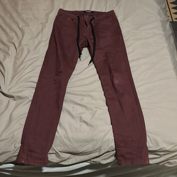 men’s 30 solid red denim jeans - Picture 2 of 4